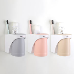 Cốc Đựng Bàn Chải Đánh Răng Từ Tính Treo Tường Cốc Đựng Nước Súc Miệng Phòng Tắm Phong Cách Bắc Âu Đơn Giản Dùng Tại Nhà