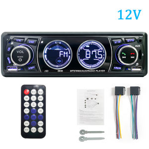 SINOVCLE Car Radio 1din Audio Bluetooth Stereo MP3 Player FM Receiver 60Wx4 Support Phone Charging AUX/USB/TF Card In Dash Kit
