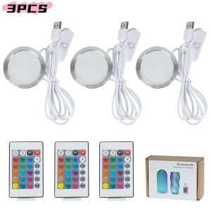 3PCS RGB LED Light Kit for Bambu Lab P1P X1 A1 H2D 3D Printers USB DIY Lighting Hardware Model Parts for Makerworld