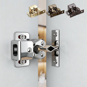 4/10 Sets Cabinet Door Roller Catch Latch Double Roller Catch Wardrobe Cupboard Door Catch Press Buckle Furniture Hardware