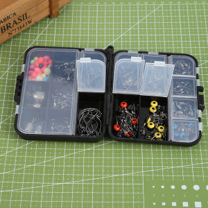 ชุดอุปกรณ์ตกปลา 162ชิ้น ราคาถูก ส่งเร็ว ตะขอ เหยื่อ สายเบ็ด กล่อง