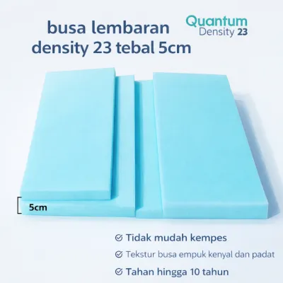 Busa Lembaran Quantum Density 20 Tebal 5cm | Alas Duduk Kursi Jati Sofa Lesehan – Banyak Ukuran & Varian