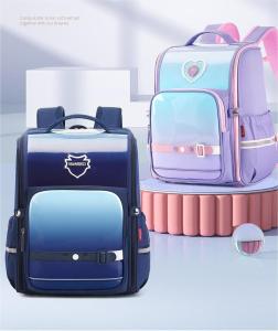 English Style School Bag for Primary School Students Waterproof and Stain Resistant Childrens Oxford Cloth Backpack with Spine Protection Large Capacity 39cm