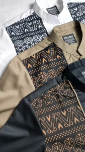 Baju koko pria kombinasi batik lengan panjang Fashion Muslim Elrumi Terbaru Motif Jarilist