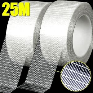 Grid  fiber mesh cloth grid self-adhesive wall crack prevention mesh belt cover gypsum alkali resistant tape wall crack repair
