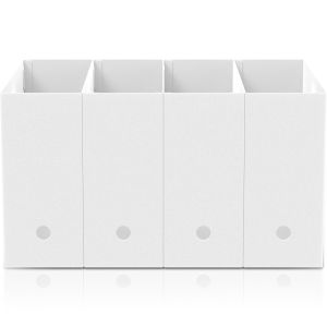 4/6Pcs Foldable Desktop Book File Organizer Scrapbook Paper Storage Box Multipurpose Desktop File Sorting Sundries Stand Box