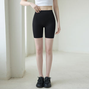 MiiOW | High Waist Three Quarter Sharkskin Pants Womens Underwear Safety Shorts No Need To Wear Inner Panties Seamless Base Layer Trousers