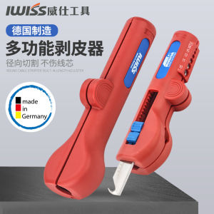 IWISS Công Cụ Cắt Vỏ Dây Cáp Nhiều Sợi Mềm Máy Cắt Dây Cáp Bảo Vệ Dụng Cụ Cắt Dây Cáp Bằng Thép Solingen Đức