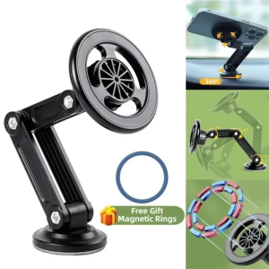 Multifunctional Magnetic Car Mount 360° Rotating Foldable Magnetic Mount for Car Navigation