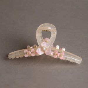 Phong cách Hàn Quốc hoa ngọc trai lớn kẹp tóc cao cấp acrylic kẹp giữ tóc của phụ nữ trở lại của đầu kẹp tóc càng cua tính khí Phụ kiện tóc