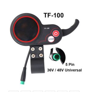 For Electric Scooter Accessories TF100 5pin 6pin Dashboard Controller Folding Car Throttle Handlebar Display