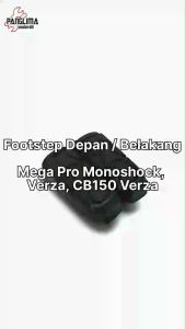 Footstep Belakang-Depan Mega Pro New Mono shock & Verza & Verza CB150 Foot Step-Fotstep-Bustep-Pijakan-Injekan
