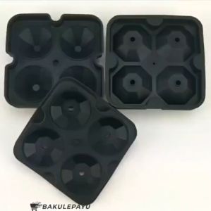 CetakanN Es Batu Silikon Model Diamond Skull Tengkorak Ice Cube Mold Silicone Bentuk Bulat Permata Bunga Rose MAWAR SILICONE COKELAT COKLAT AGAR-AGAR ES BATU ICE