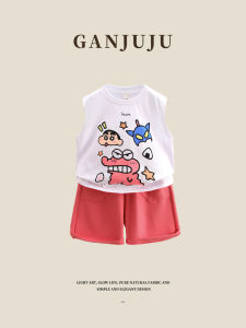 BOGUXIONG | Boys Cartoon Adorable Tank Top and Shorts Set