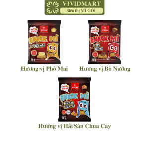 [GÓI LẺ] - VIFON - Snack mì Vifon 3 vị: Bò Nướng Hải Sản Chua Cay Phô Mai (30g/gói) - Snack mì gói Vifon snack mì ăn liền