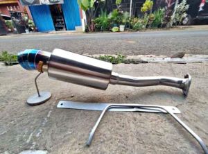 Knalpot Mobil Bolt On PNP Pemasangan System Baut Jazz Brio Yarris