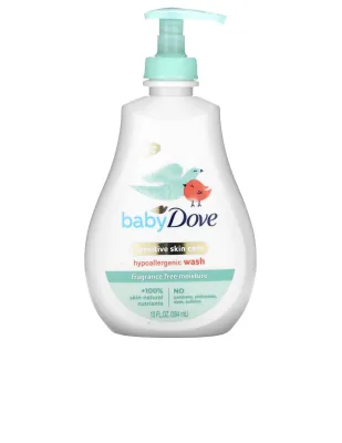 Dove Baby Sensitive Skincare hypoallergenic Wash Fragrance Free 384ml