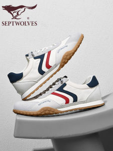 Septwolves 2025 New Mens Casual Shoes Outdoor Sports Sneakers Versatile Leisure Boots round Toe Rubber Outsole Breathable