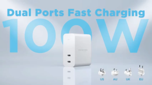 Innergie C10 Duo 100W Macbook Type-C High Power Charger Laptop Power Adapter Samsung Fast Charge for iPhone 16