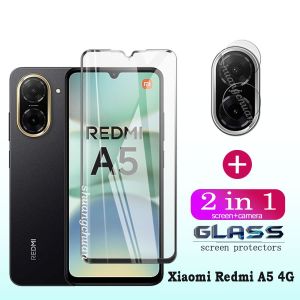 For Xiaomi Redmi A5 tempered glass screen + camera Lens film 2in1 Full screen HD screen protective film Redmi A5 4G