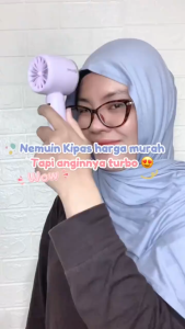 KLEVO AIRYN Kipas Angin Genggam Turbo High Speed Mini Fan Strong Wind Portable Rechargeable