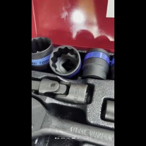 ชุดเครื่องมือประแจและลูกบล็อกแบบ 12 เหลี่ยม 4 หุน 24 ชิ้น พร้อมกล่อง สำหรับงานซ่อมบำรุงและงานรีซูมเมอร์