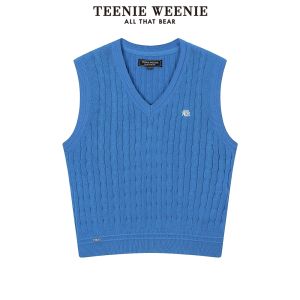 TEENIE WEENIE | Easy-to-care Knit Tank Top Sleeveless V-neck