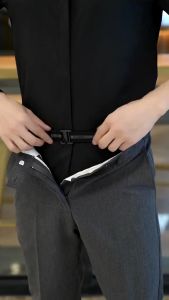 Quần âu nam cao cấp màu ghi tối  DVMEN cạp chun co giãn chất vải cotton co giãn 4 chiều dáng slimfit chống nhăn