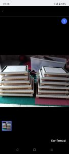 BARU kotak hantaran seserahan pernikahan frame fiber 1 set isi 4