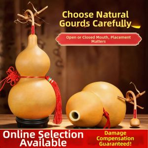WUYUEDIPIN | Natural Chinese Knot Lucky Calabash Ornament Large
