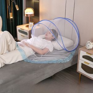 Portable Folding Camping Mosquito Net Child Malaria Protection Travel Outdoors Single Door Design Easy Setup No Installation