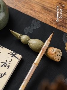ZHANGXIAOFENG | Đế Đặt Bút Phong Cách Trung Quốc Đá Xanh 9 Lỗ