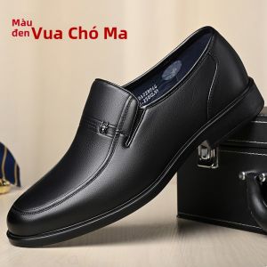 Giày Da Nam Spider King Thoáng Khí Đế Mềm Phong Cách Công Sở Thường Ngày Mùa Thu Đông Giày Da Bò Đầu Lớp Cho Bố