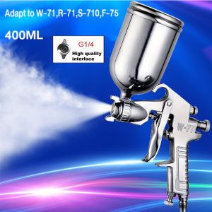 400ml cup Airbrush công cụ không khí chuyên nghiệp penumatic Airbrush bình xịt màu xe tự động đồ nội thất sơn phun trọng lực thức ăn công cụ sửa chữa