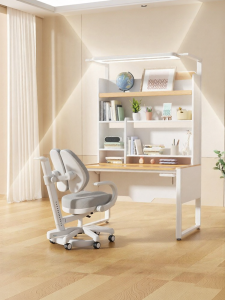 EYESPRO | Adjustable Desk with Storage Child Study Table Semi-solid Wood Set