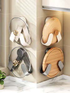 Giá Đỡ Nắp Nồi Dày Đặc Biệt Không Cần Đục Lỗ Giá Đỡ Nắp Nồi Bằng Kim Loại Dùng Trong Nhà Bếp Giá Đỡ Nắp Nồi Gắn Tường