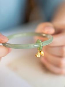 Jia Yi Tian Cheng Glaze Lotus Seedpod Pendant Bracelet Female Jingle Bracelet Ice-like Bracelet Lychee Jelly Chinese Ancient Style Bracelet Gift Jewelry