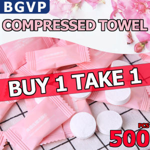 BGVP 100pcs Korea Travel Disposable Magic Pill Hand Towel Outdoor Trip Compact Facial Tissue Wipes Cotton Dry Compressed Towel