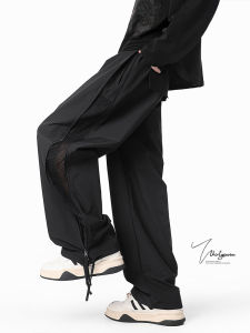 V37 ผู้ชาย Paratrooper หลวม Straight Leg กางเกง ฤดูใบไม้ร่วง ใหม่กลางแจ้ง ระบายอากาศได้ดี แห้งเร็ว ลำลอง กางเกงขายาว ทันสมัย สไตล์เยาวชน