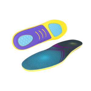 MIYIO 1Pair Sport Insoles for Shoes Sole Shock Absorption Deodorant Breathable Cushion Running Insoles for Feet Man Women Orthopedic Insoles