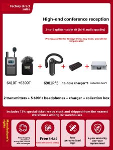 PUHUI(PUHUI(Dụng cụ DIY)) | Multi-Person Tour Guide Bluetooth Earpiece 6901R