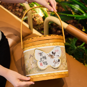 Hộp Quà Trung Thu Cao Cấp 2025 Hộp Đựng Bánh Trung Thu 8 Chiếc Hộp Rỗng Hộp Đựng Bánh Tráng Trôi Không Có Bánh Tráng Trôi