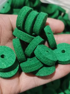 Piano Tuning And Repairing Accessories 90pcs Keyboard Pad Wool Rings Set Green Wool Rings Piano Parts Musical Instrument Tools