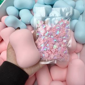 New Soap Ball Squishy Soap Stress Ball Fidget Toy Crunchy Squeeze Ball Round Blocks Filled ASMR Anti Stress Toys for Adults