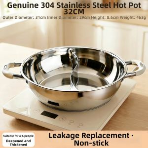 HANXIAO | Stainless Steel Dual-purpose Hot Pot