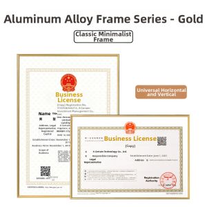 GOLDLONSEN | Tri-functional Certificate Frame