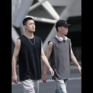 Baju Singlet Lelaki Fashion Singlet Lelaki Vest Men Trend Sport Vest Loose Sleeveless T-shirt Men Singlet Men