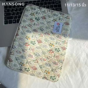 กระเป๋าใส่แล็ปท็อปลายดอกไม้ น่ารัก ขนาด 11 13 14 15 นิ้ว สำหรับ iPad A16 รุ่นที่ 11 และ 10 กระเป๋าใส่โน้ตบุ๊ก แท็บเล็ต สำหรับเดินทาง