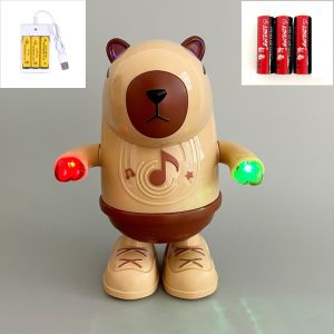 Cute Electric Toy Lantern Halloween Childrens Gift Handheld Light up Singing Dancing Plushie Cartoon Style Plastic Material
