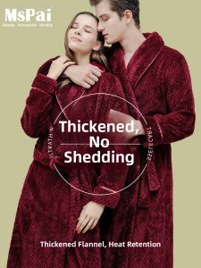 MsPai | Thick Fleece Warm Long Robe